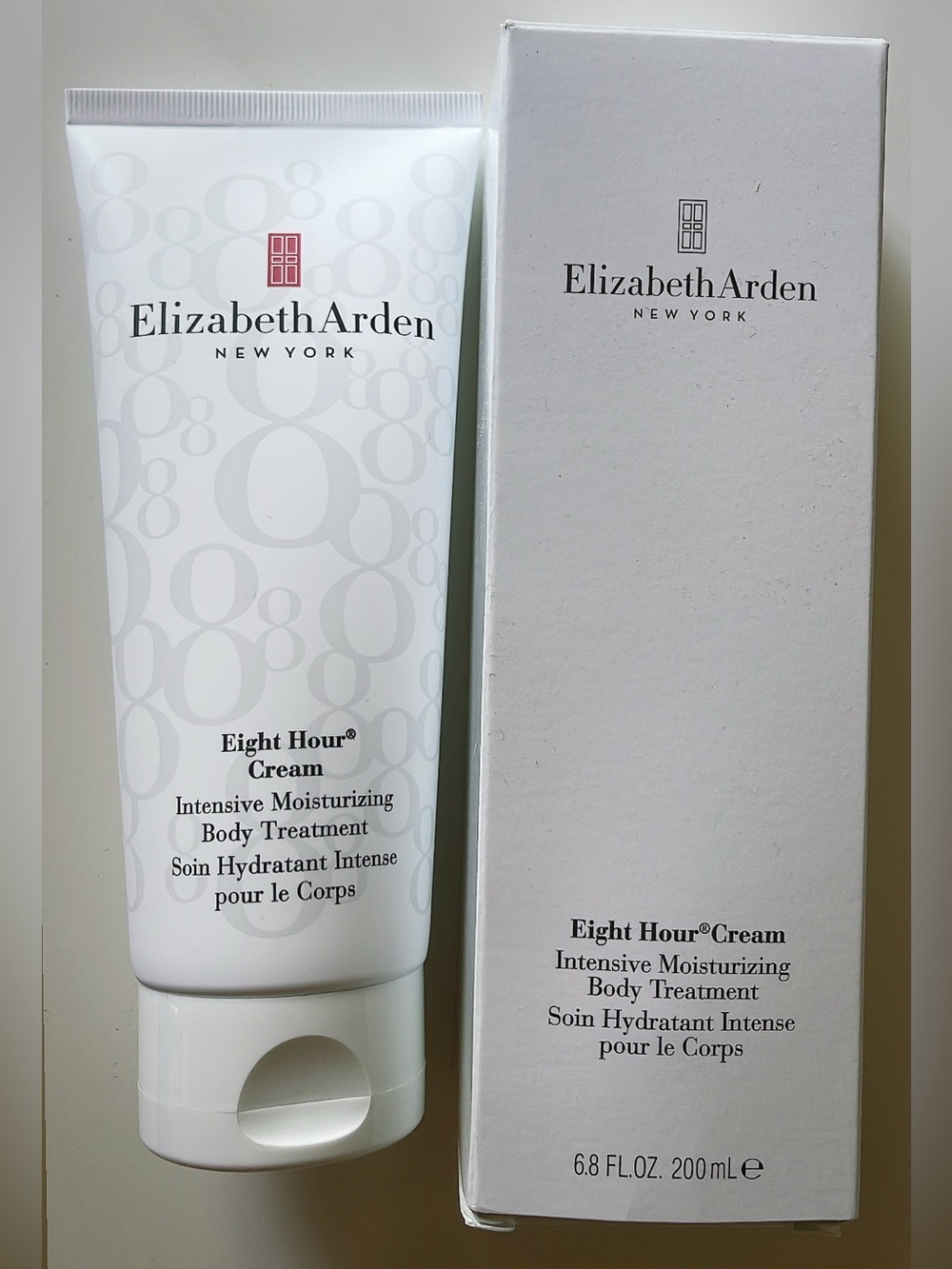 Elizabeth Arden White & Cream Moisturizing Body Treatment Tube and Box